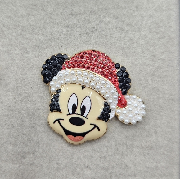 NEW Baublebar x Disney Santa Mickey Mouse Christmas Post Earrings NIB - Picture 2 of 5